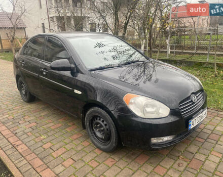 Черный Хендай Акцент, объемом двигателя 1.4 л и пробегом 257 тыс. км за 3500 $, фото 1 на Automoto.ua