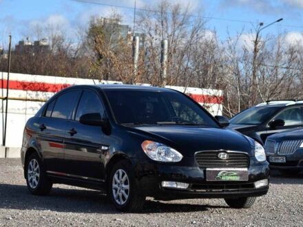 Черный Хендай Акцент, объемом двигателя 1.4 л и пробегом 193 тыс. км за 5799 $, фото 1 на Automoto.ua