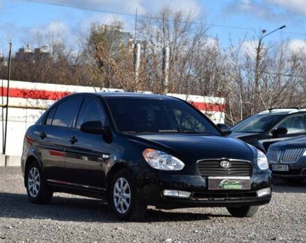 Черный Хендай Акцент, объемом двигателя 1.4 л и пробегом 193 тыс. км за 5799 $, фото 1 на Automoto.ua