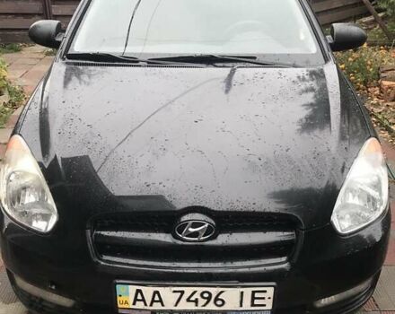 Черный Хендай Акцент, объемом двигателя 1.6 л и пробегом 187 тыс. км за 5200 $, фото 1 на Automoto.ua