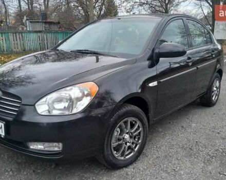Черный Хендай Акцент, объемом двигателя 1.49 л и пробегом 231 тыс. км за 4600 $, фото 1 на Automoto.ua