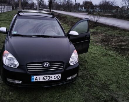 Черный Хендай Акцент, объемом двигателя 1.6 л и пробегом 310 тыс. км за 4200 $, фото 1 на Automoto.ua