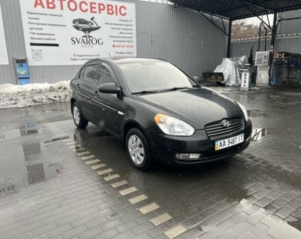 Черный Хендай Акцент, объемом двигателя 1.4 л и пробегом 146 тыс. км за 6199 $, фото 1 на Automoto.ua