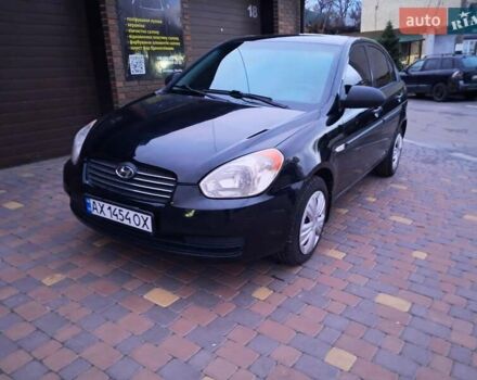 Черный Хендай Акцент, объемом двигателя 1.4 л и пробегом 267 тыс. км за 5400 $, фото 1 на Automoto.ua