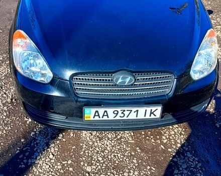 Черный Хендай Акцент, объемом двигателя 1.4 л и пробегом 161 тыс. км за 5400 $, фото 1 на Automoto.ua