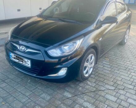 Черный Хендай Акцент, объемом двигателя 1.4 л и пробегом 150 тыс. км за 7300 $, фото 1 на Automoto.ua