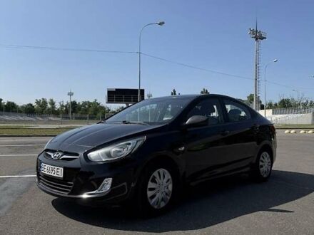 Черный Хендай Акцент, объемом двигателя 1.4 л и пробегом 163 тыс. км за 6900 $, фото 1 на Automoto.ua