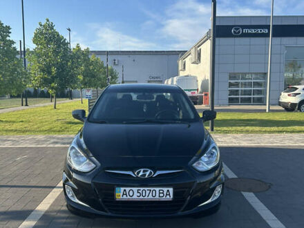 Черный Хендай Акцент, объемом двигателя 1.4 л и пробегом 175 тыс. км за 5000 $, фото 1 на Automoto.ua