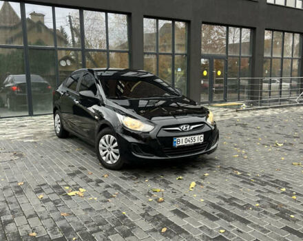 Черный Хендай Акцент, объемом двигателя 1.4 л и пробегом 186 тыс. км за 5999 $, фото 1 на Automoto.ua