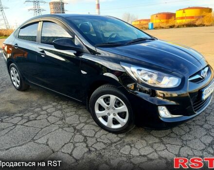 Черный Хендай Акцент, объемом двигателя 1.4 л и пробегом 95 тыс. км за 8900 $, фото 1 на Automoto.ua