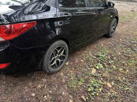 Черный Хендай Акцент, объемом двигателя 1.4 л и пробегом 142 тыс. км за 7600 $, фото 1 на Automoto.ua