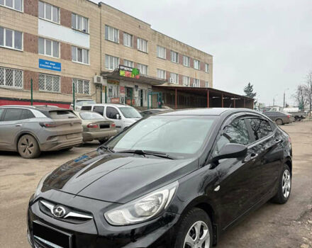 Черный Хендай Акцент, объемом двигателя 1.4 л и пробегом 119 тыс. км за 7500 $, фото 1 на Automoto.ua