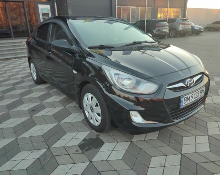 Черный Хендай Акцент, объемом двигателя 1.4 л и пробегом 197 тыс. км за 6000 $, фото 1 на Automoto.ua