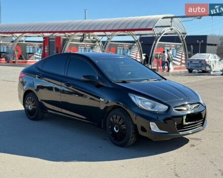 Черный Хендай Акцент, объемом двигателя 1.4 л и пробегом 269 тыс. км за 6450 $, фото 1 на Automoto.ua