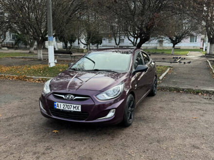 Фиолетовый Хендай Акцент, объемом двигателя 1.6 л и пробегом 129 тыс. км за 9200 $, фото 1 на Automoto.ua