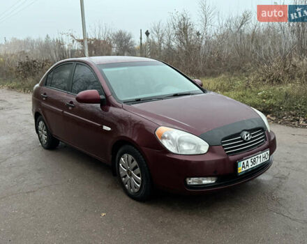 Коричневый Хендай Акцент, объемом двигателя 1.4 л и пробегом 298 тыс. км за 3600 $, фото 2 на Automoto.ua