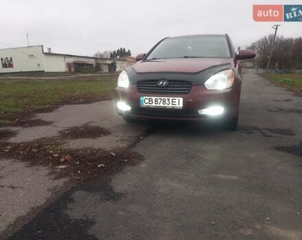 Красный Хендай Акцент, объемом двигателя 1.4 л и пробегом 200 тыс. км за 4100 $, фото 5 на Automoto.ua