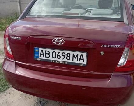 Червоний Хендай Акцент, об'ємом двигуна 1.4 л та пробігом 22 тис. км за 7850 $, фото 1 на Automoto.ua