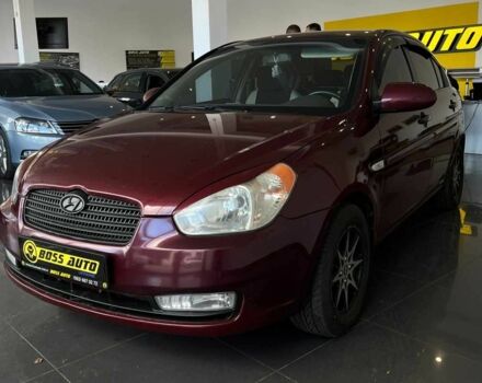 Красный Хендай Акцент, объемом двигателя 1.4 л и пробегом 233 тыс. км за 5000 $, фото 2 на Automoto.ua