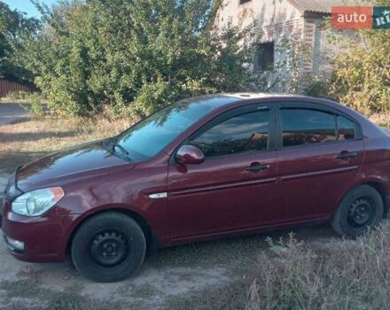 Красный Хендай Акцент, объемом двигателя 1.4 л и пробегом 148 тыс. км за 5000 $, фото 2 на Automoto.ua