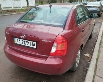 Красный Хендай Акцент, объемом двигателя 1.4 л и пробегом 163 тыс. км за 5000 $, фото 1 на Automoto.ua