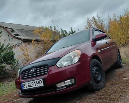 Красный Хендай Акцент, объемом двигателя 1.4 л и пробегом 148 тыс. км за 5000 $, фото 5 на Automoto.ua