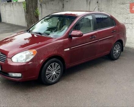 Красный Хендай Акцент, объемом двигателя 1.4 л и пробегом 219 тыс. км за 6000 $, фото 1 на Automoto.ua