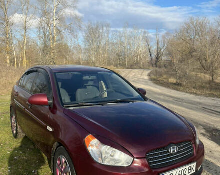Червоний Хендай Акцент, об'ємом двигуна 1.6 л та пробігом 266 тис. км за 5500 $, фото 1 на Automoto.ua