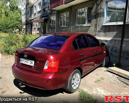 Красный Хендай Акцент, объемом двигателя 1.4 л и пробегом 209 тыс. км за 5000 $, фото 1 на Automoto.ua