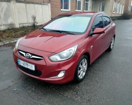 Красный Хендай Акцент, объемом двигателя 1.6 л и пробегом 220 тыс. км за 7000 $, фото 1 на Automoto.ua