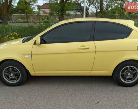 Жовтий Хендай Акцент, об'ємом двигуна 1.6 л та пробігом 149 тис. км за 4700 $, фото 2 на Automoto.ua