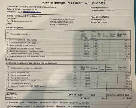 Серый Хендай Акцент, объемом двигателя 1.4 л и пробегом 63 тыс. км за 4950 $, фото 23 на Automoto.ua