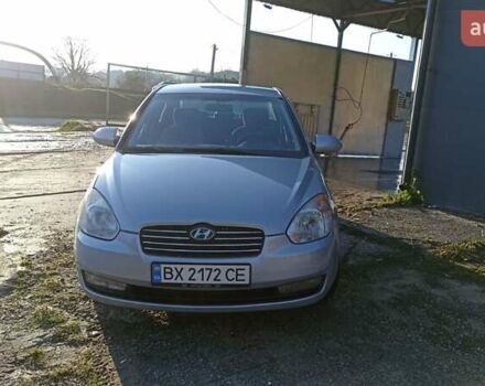 Серый Хендай Акцент, объемом двигателя 1.4 л и пробегом 228 тыс. км за 4400 $, фото 4 на Automoto.ua