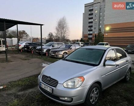 Серый Хендай Акцент, объемом двигателя 1.4 л и пробегом 157 тыс. км за 4700 $, фото 1 на Automoto.ua