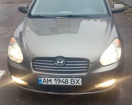 Серый Хендай Акцент, объемом двигателя 1.49 л и пробегом 190 тыс. км за 4800 $, фото 1 на Automoto.ua