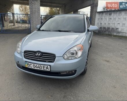 Серый Хендай Акцент, объемом двигателя 1.5 л и пробегом 196 тыс. км за 5200 $, фото 1 на Automoto.ua
