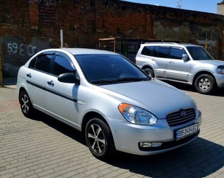 Сірий Хендай Акцент, об'ємом двигуна 1.4 л та пробігом 110 тис. км за 4800 $, фото 2 на Automoto.ua