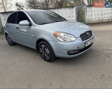 Серый Хендай Акцент, объемом двигателя 1.5 л и пробегом 196 тыс. км за 5200 $, фото 2 на Automoto.ua