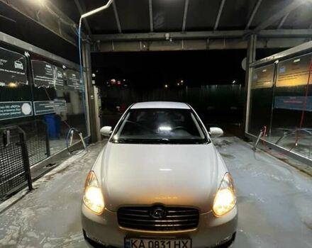 Серый Хендай Акцент, объемом двигателя 1.4 л и пробегом 140 тыс. км за 5199 $, фото 3 на Automoto.ua