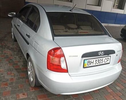 Серый Хендай Акцент, объемом двигателя 1.4 л и пробегом 140 тыс. км за 4999 $, фото 4 на Automoto.ua