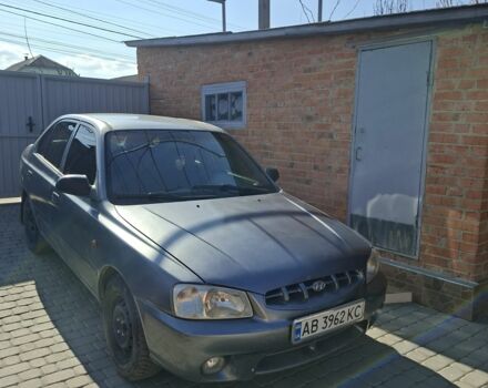 Сірий Хендай Акцент, об'ємом двигуна 1.4 л та пробігом 248 тис. км за 2100 $, фото 1 на Automoto.ua