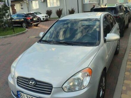 Серый Хендай Акцент, объемом двигателя 1.4 л и пробегом 137 тыс. км за 4500 $, фото 1 на Automoto.ua