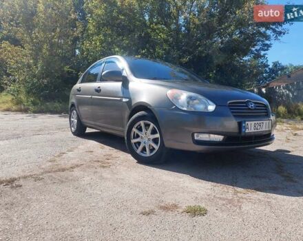 Серый Хендай Акцент, объемом двигателя 1.4 л и пробегом 191 тыс. км за 5350 $, фото 1 на Automoto.ua