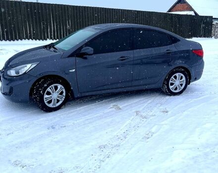 Серый Хендай Акцент, объемом двигателя 1.4 л и пробегом 205 тыс. км за 5850 $, фото 1 на Automoto.ua