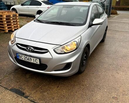Серый Хендай Акцент, объемом двигателя 1.4 л и пробегом 129 тыс. км за 8500 $, фото 1 на Automoto.ua