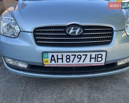 Синий Хендай Акцент, объемом двигателя 1.4 л и пробегом 169 тыс. км за 5200 $, фото 1 на Automoto.ua