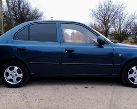 Синий Хендай Акцент, объемом двигателя 1.5 л и пробегом 154 тыс. км за 2100 $, фото 12 на Automoto.ua