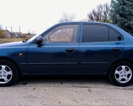 Синий Хендай Акцент, объемом двигателя 1.5 л и пробегом 154 тыс. км за 2100 $, фото 13 на Automoto.ua