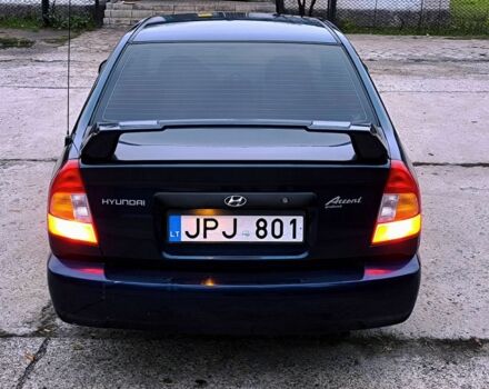 Синий Хендай Акцент, объемом двигателя 1.5 л и пробегом 154 тыс. км за 2100 $, фото 9 на Automoto.ua