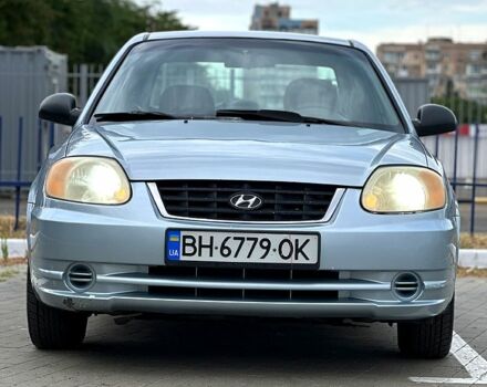 Синий Хендай Акцент, объемом двигателя 1.5 л и пробегом 280 тыс. км за 3100 $, фото 1 на Automoto.ua